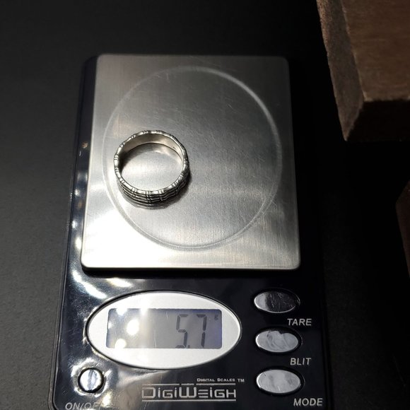 Size 10 Sterling Silver Cool Triple Layered Ring - Picture 6 of 6